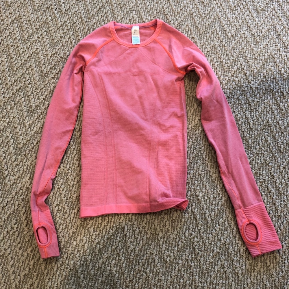Pink long sleeve tee